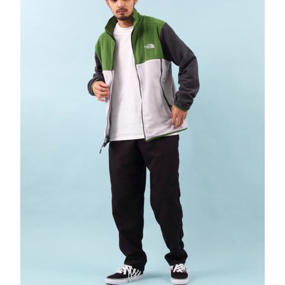 The North Face Fleece Full Zip Jacket Long Sleeve Colorblock Men's Small Outdoor - Picture 1 of 11
